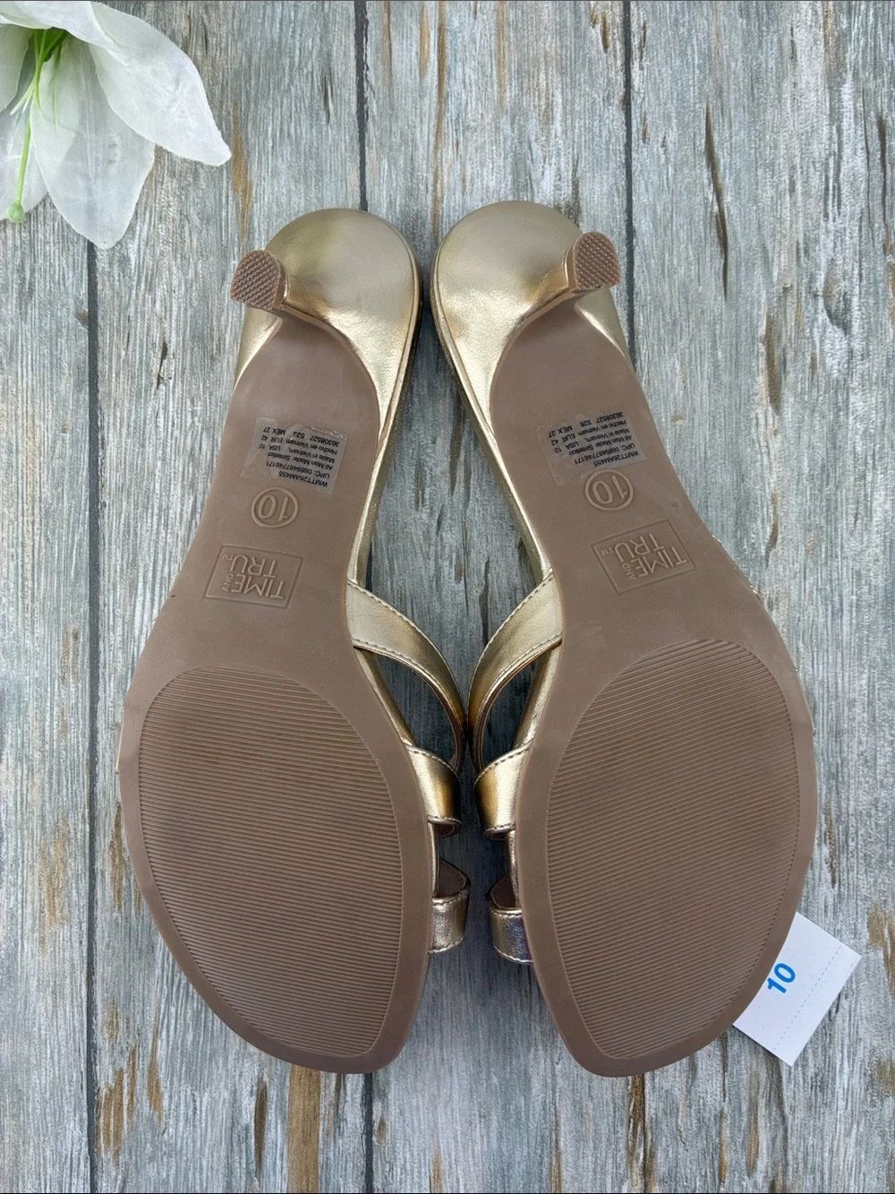 Women’s Kitten Heels Mike Sandals Shoes Size 10 - Picture 5 of 8